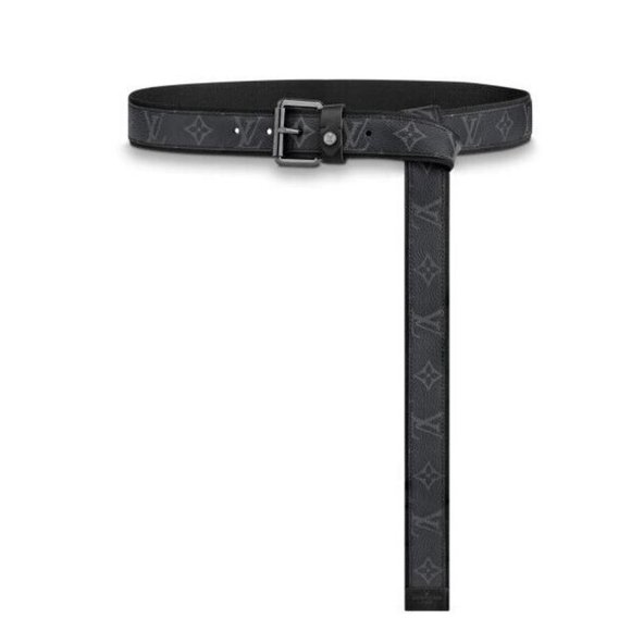 Louis Vuitton Men's Monogram Eclipse Signature Extra Long Belt - Picture 1 of 15